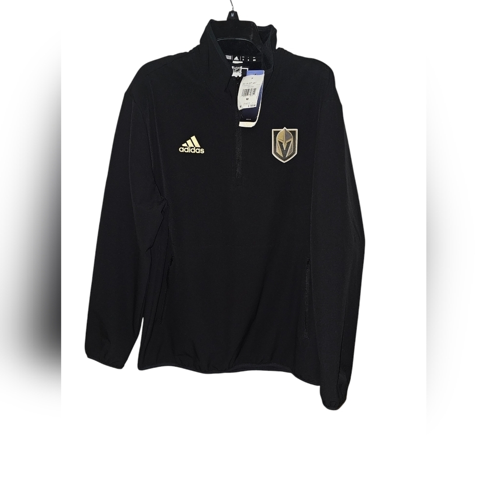 Adidas Vegas Golden Knights 22 NHL 1/4 Zip Jacket Men's Size M HP1614